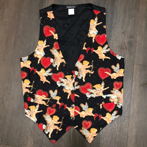 Vintage Vest Women's Angel Heart Valentine Holiday Size small. - Picture 1 of 5